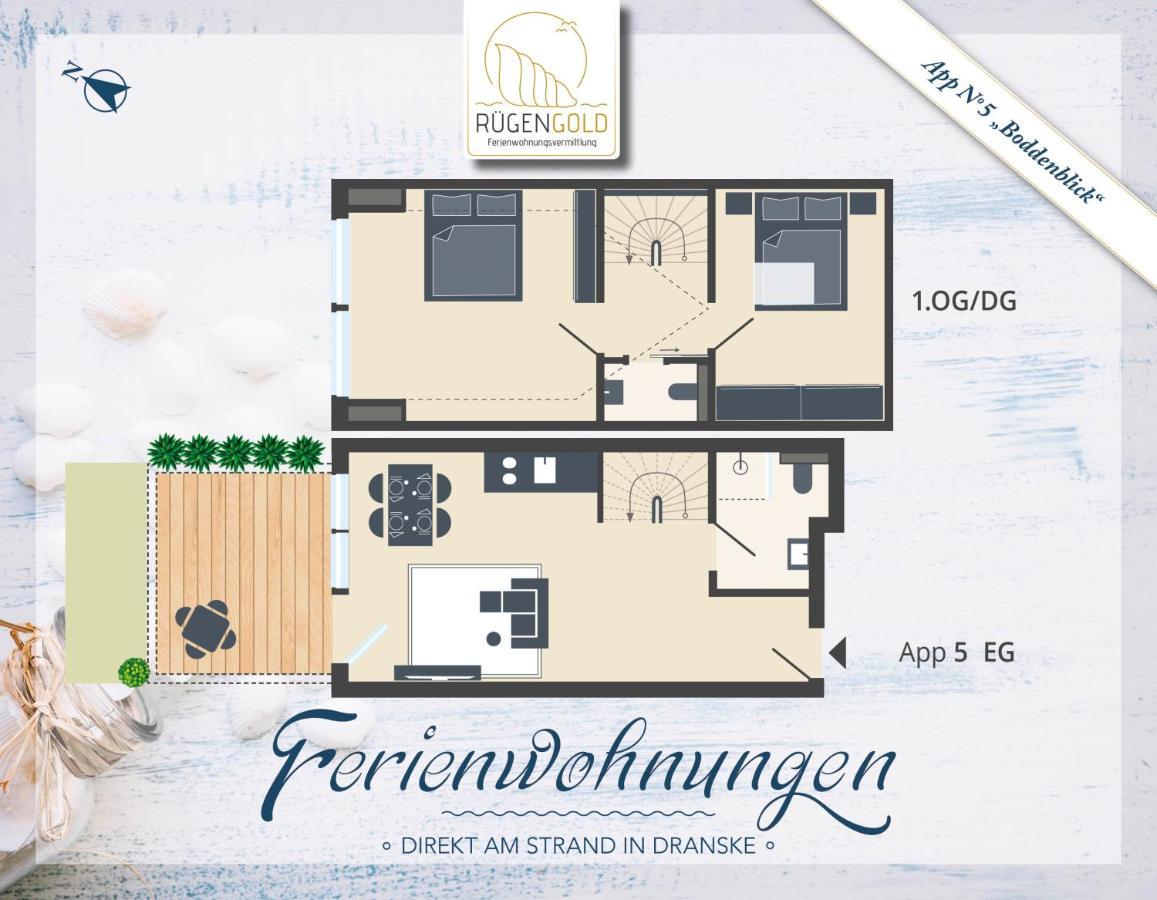 ,,Inselromantik" Appartement 3 Dranske Bagian luar foto
